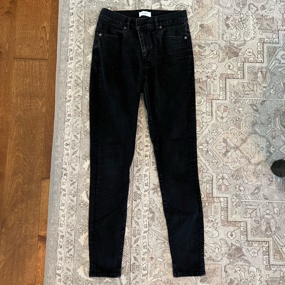 Black Size 4 Loft outlet Jeggings